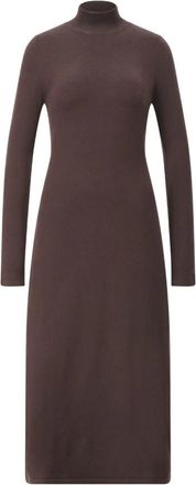 Max Mara Maxi Jurken - Dames - Casual kleedjes - Bruin - S - Wol - Kleedjes