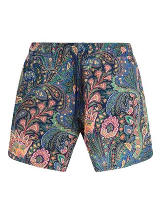 Etro paisley-print swim shorts - Blue