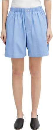 Wales Bonner Sunday Shorts - Dames - Bermuda - Blauw - XS - Katoen - Korte Broeken