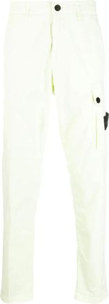 Stone Island Pantaloni slim con applicazione - Verde