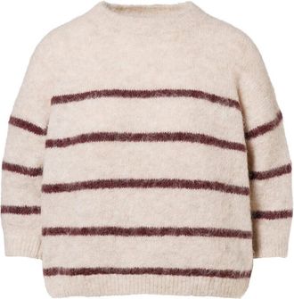 Beaumont Amsterdam Pullover Pennelope Stijl - Dames - Ronde hals truien - Beige - L - Truien & Vesten