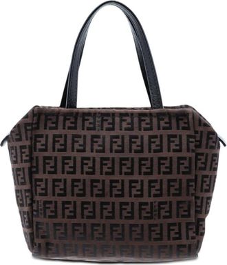 Fendi Pre-owned Fendi Mini Zucchino Canvas Handbag Ladies PL90KB6PYVLZOA07
