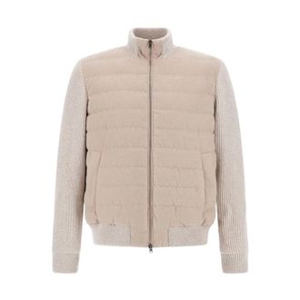 Herno Heren, Jassen, Beige, Maat: XL Wol