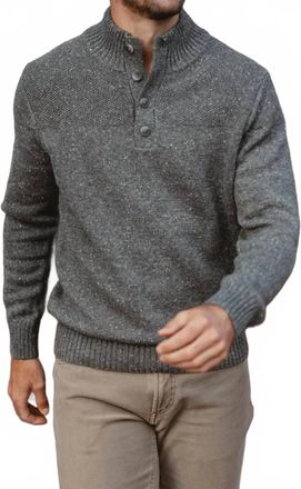 The Normal Brand Mens Seawool Nep Popover Top In Grey