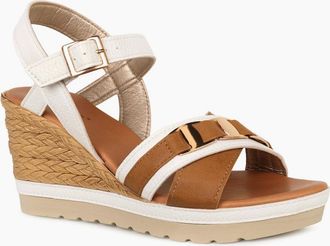 Lotus Womens Tassere Womens Espadrille Sandals - White - Size: 5