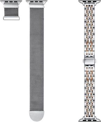 Posh Tech Assorted 2-Pack 38mm Apple Watch Watchbands in Rose Gold /Starburst at Nordstrom, Size 40Mm