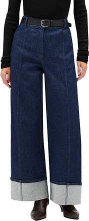 Another Tomorrow Denim Cuff Pant in Rinsed at Nordstrom, Size 44 32 It