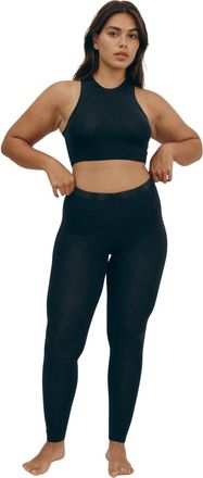 Organic Basics Womens Core Leggings, Black, M