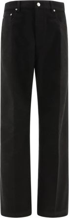 Rick Owens straight-leg cotton trousers - men - Cotton - 31 - Black