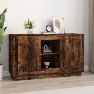 vidaXL Credenza Rovere Fumo 102x35x60 cm in Legno Multistrato - Vidaxl