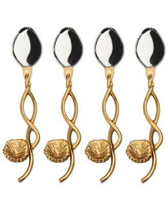 Godinger Dnu Aur Discontinued Godinger Mayfair Dessert Spoons Set Of 4