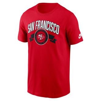 Nike San Francisco 49ers Rewind Front And Back Hit Essential Nike Mens NFL T-Shirt in Red | N19965N73V-93P