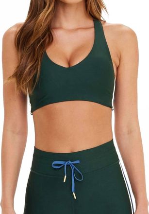 The Upside Maneki Jetta Racerback Bra In Racing Green