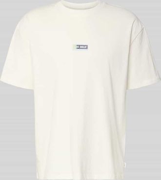 Les Deux T-Shirt mit Logo-Print Modell Chase in Weiss, Gr&ouml;&szlig;e XXL