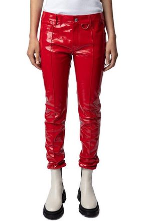 Zadig&Voltaire Peko Leather Pants in Japon at Nordstrom, Size 36