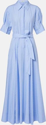 SIMKHAI Truman striped cotton maxi dress