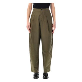 SOEUR Wide Trousers, female, Green, Size: S Daley Pant