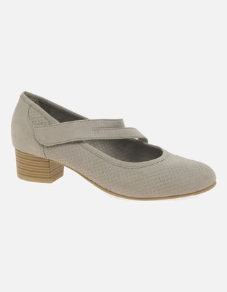 Soft Line Womens Elizabeth Womens Mary Jane Court Shoes - Tan - Size: 6.5