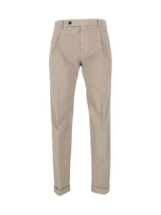 Berwich Taupe Straight-Leg Casual Pants