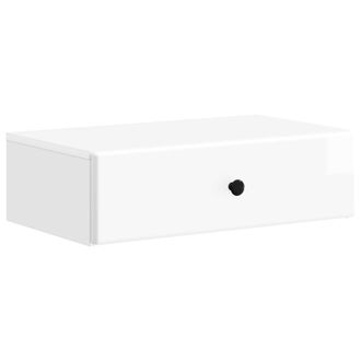 vidaXL Mesa Lateral Montada En La Pared Brillante 59 X 34,5 X 17 Cm Vidaxl