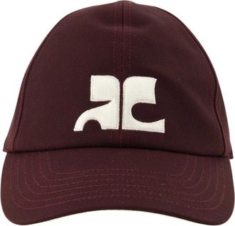 Courr&egrave;ges Accessoires, Dames, Rood, ONE Size, Katoen, AC Logo Katoenen Pet