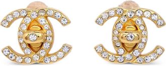 Chanel Orecchini con cristalli 1996 - Oro