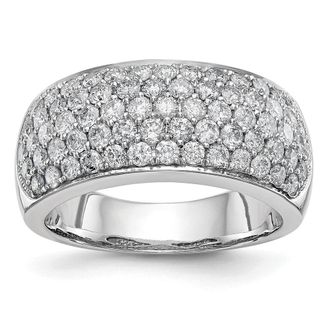 Diamond2Deal 14k Gold Lab Grown Diamond Wedding Band Ring 1.62Ct Clarity- VS Color- D-E