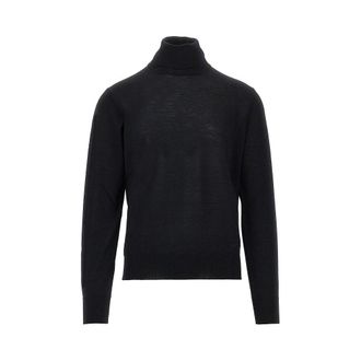 Emporio Armani Virgin wool turtleneck with Eagle embroidery Man XXL