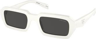 Prada Grey Rectangular Ladies Sunglasses PR A12S 17K08Z 52
