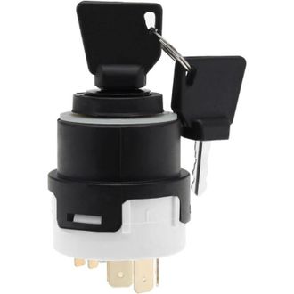 OEM Interruptor De Arranque Con Llave De 9 Pines - 2 Llaves Incluidas, N&uacute;mero De Pieza 701/80184 50988 85804674 - Compatible Con Jcb/new Holland - Durader