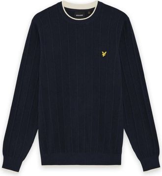 Lyle & Scott Heren, Truien, Blauw, Maat: XL Katoen