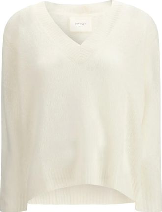 Lisa Yang Leona V-neck sweater - Toni neutri