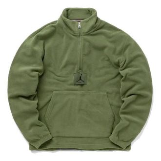 Nike Jordan Air Jordan Essentials Winterized Fleece Half-Zip Sky J LT Olive FD7864-340
