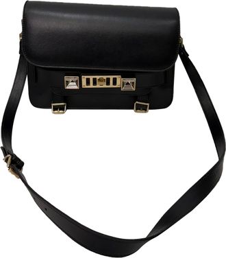 Proenza Schouler PS11 Classic Bag in Black Calfskin Leather