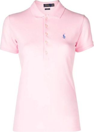 Polo Ralph Lauren Polo Shirts, female, Pink, XS, Carmel Pink Polo Shirt