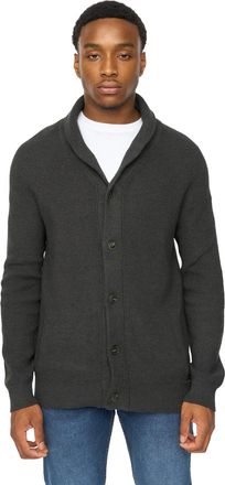 Duck and Cover Heren Venosa Sjaalkraag Cardigan (Basaltgrijs)