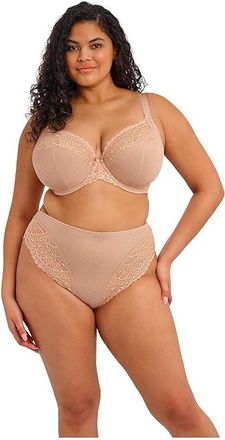 Elomi Tiernie Underwire Stretch Plunge Bra Womens Bra Sahara : 46DD (US 46DD), Elastane/Polyamide/Polyester