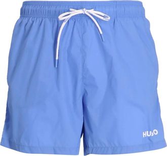 HUGO BOSS Zwembroek met trekkoordzak - Blauw