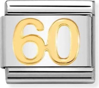 Nomination Unisex Celebrate Links Bracelet In 60 Gold