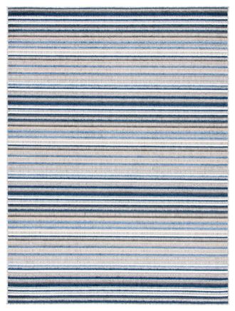 Safavieh Alfombra polipropileno gris/azul 135 x 196 cm