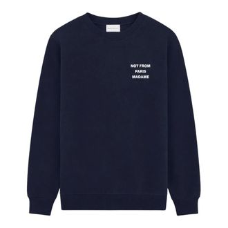 Dr&ocirc;le de Monsieur Sweatshirts, male, Blue, Size: XL Le Sweatshirt Slogan
