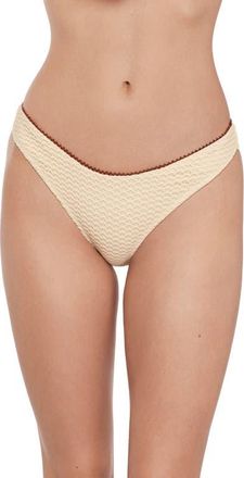 Steve Madden Scoop Front Hipster Bikini Bottoms in Pearl at Nordstrom, Size X-Large