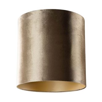 QAZQA Pantalla l&aacute;mpara terciopelo bronce dorado 40/40/40