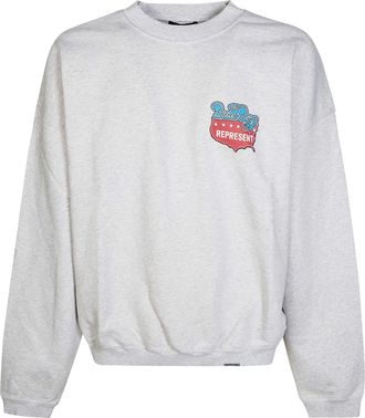 Represent Light Grey Beach Boys Americas Band Graphic Sweater