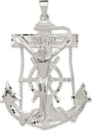 Diamond2Deal Sterling Silver Mariner Cross Pendant