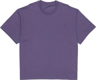 adidas originals C Tee Solid Color Small Label Loose Sports Short Sleeve Couple Style Purple HC8586