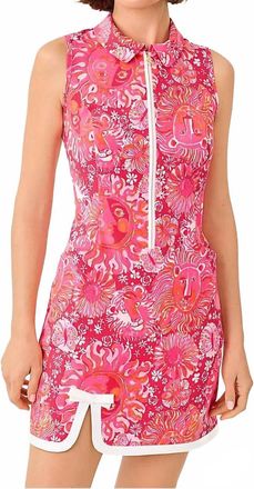 Lilly Pulitzer Luxletic Kathy Bow Dress In Paradise Punch Jims Stuff Golf