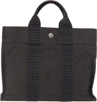 Herm&egrave;s Pre-owned Tote Bags, female, Gray, Size: ONE SIZE Pre-owned Fourre-tout herline