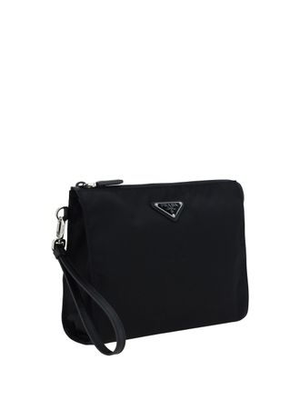 Prada Mens Beauty Case With Logo Nero Polyamide Cases