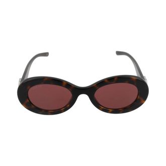 Gucci Pantos Zonnebril - Dames - Accessoires - Bruin - Maat: 51 MM
